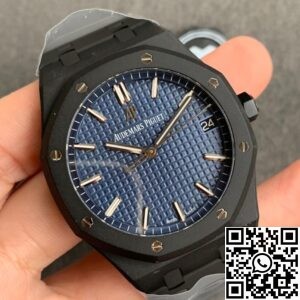 ZF Factory AP Royal Oak 15500 DLC Blue Dial Replica Watches