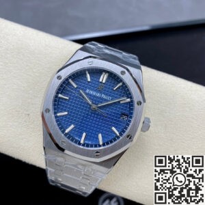 ZF Factory AP Royal Oak 15500 Blue Dial Replica Watches