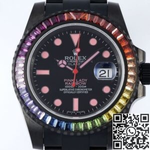 Customized Rolex Submariner Rainbow Circle Diamond Dial