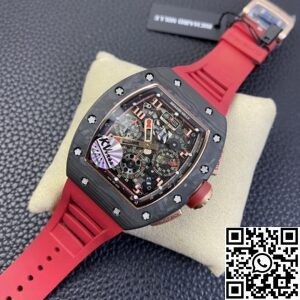 KV Factory Replica Richard Mille Watches RM011 Rubber Strap Watch