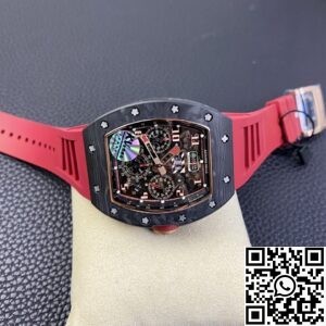 KV Factory Replica Richard Mille Watches RM011 Rubber Strap Watch