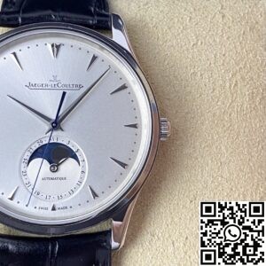 ZF Factory Replica Jaeger-LeCoultre Master Ultra-Thin 1368420 Silver Dial Black Leather Strap Series