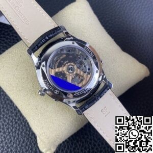 ZF Factory Replica Jaeger-LeCoultre Master Ultra-Thin 1368420 Silver Dial Black Leather Strap Series