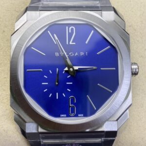 BV Factory Replica Bvlgari Octo Finissimo 103431 Blue Dial