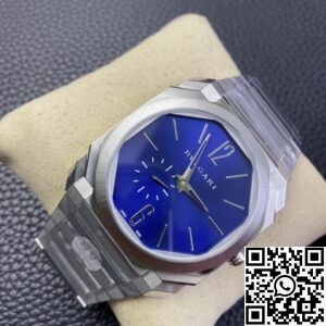 BV Factory Replica Bvlgari Octo Finissimo 103431 Blue Dial