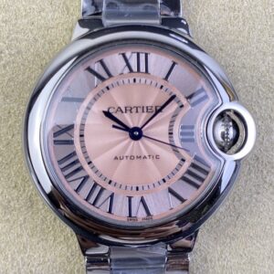 AF Factory Replica Ballon Bleu De Cartier WSBB0046 Pink Dial Size 33mm