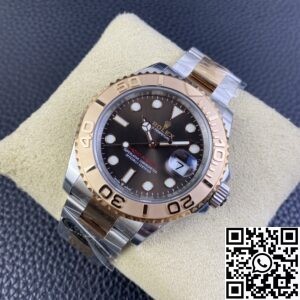 Clean Factory Replica Rolex Yacht Master M126621-0001 Brown Dial Rose Gold Best Version1:1 AAA