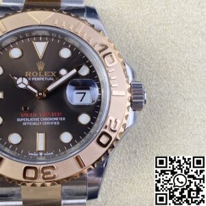 Clean Factory Replica Rolex Yacht Master M126621-0001 Brown Dial Rose Gold Best Version1:1 AAA