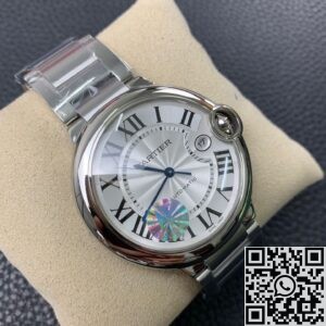 AF Factory Replica Cartier Bleu Balloons W69012Z4 White Plate Size 42mm