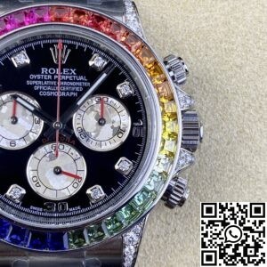 Clean Factory Replica Rolex Cosmograph Daytona 116599RBOW Series Diamond Inlaid Dial