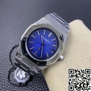 ZF Factory Replica Audemars Piguet Royal Oak 15202 Smoked Blue Dial Watch