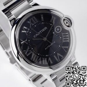 AF Factory Replica Ballon Bleu De Cartier W6920042 Black Dial Size 42mm
