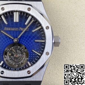 R8 Factory Replica Audemars Piguet Royal Oak 26530ST.OO.1220ST.01 Tourbillon Series Blue Dial