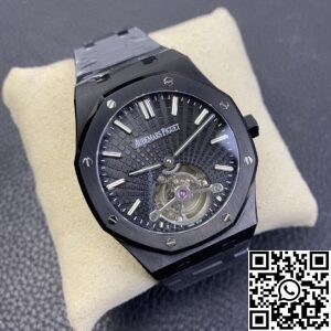 R8 Factory Replica Audemars Piguet Royal Oak 26522CE.OO.1225CE.01 Tourbillon Series Black Dial