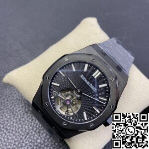 R8 Factory Replica Audemars Piguet Royal Oak 26522CE.OO.1225CE.01 Tourbillon Series Black Dial