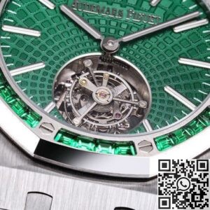 R8 Factory Replica Audemars Piguet Royal Oak 26532IC.EE.1220TI.01 Tourbillon Series Green Dial