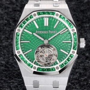 R8 Factory Replica Audemars Piguet Royal Oak 26532IC.EE.1220TI.01 Tourbillon Series Green Dial