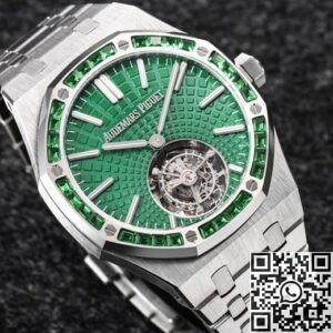 R8 Factory Replica Audemars Piguet Royal Oak 26532IC.EE.1220TI.01 Tourbillon Series Green Dial