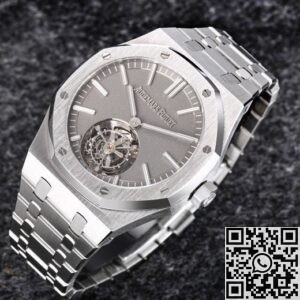R8 Factory Replica Audemars Piguet Royal Oak 26530TI.OO.1220TI.01 Tourbillon Series Grey Dial