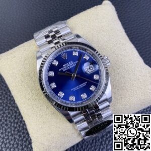 Clean Factory Replica Rolex Datejust m126234-0037 Blue Diamond Dial