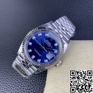 Clean Factory Replica Rolex Datejust m126234-0037 Blue Diamond Dial