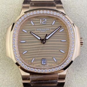 3K Factory Replica Patek Philippe Nautilus 7118/1R-010 Gold Dial