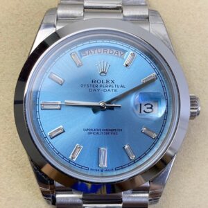 EW Factory Replica Rolex Day Date M228236 Ice Blue Dial Series
