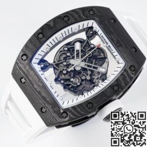 ZF Factory Replica Richard Mille RM055 Series White Rubber Strap