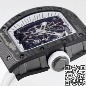 ZF Factory Replica Richard Mille RM055 Series White Rubber Strap