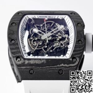 ZF Factory Replica Richard Mille RM055 Series White Rubber Strap