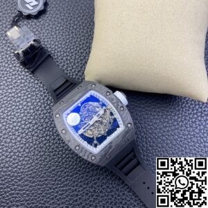 ZF Factory Replica Richard Mille RM055 Series Black Rubber Strap