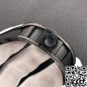 ZF Factory Replica Richard Mille RM052-01 Series Black Ceramic Rose Gold Skull Dial