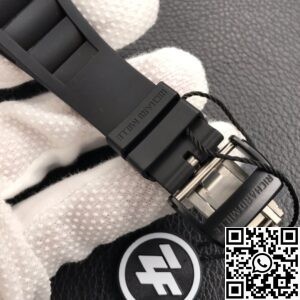 ZF Factory Replica Richard Mille RM052-01 Series Black Ceramic Rose Gold Skull Dial