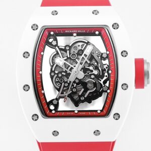 KV Factory Replica Richard Mille RM055 Series V5 Red Rubber Strap