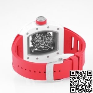 KV Factory Replica Richard Mille RM055 Series V5 Red Rubber Strap