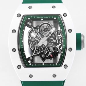 KV Factory Replica Richard Mille RM055 Series V5 Green Rubber Strap
