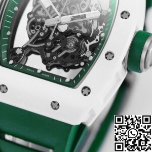KV Factory Replica Richard Mille RM055 Series V5 Green Rubber Strap
