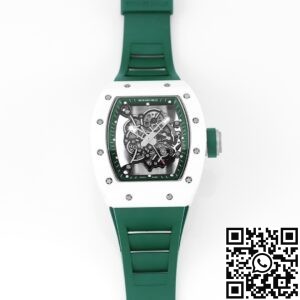 KV Factory Replica Richard Mille RM055 Series V5 Green Rubber Strap