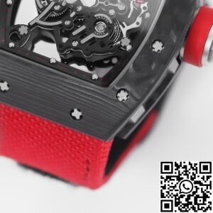 KV Factory Replica Richard Mille RM055 Series V5 Red Nylon Strap