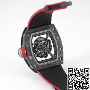KV Factory Replica Richard Mille RM055 Series V5 Red Nylon Strap
