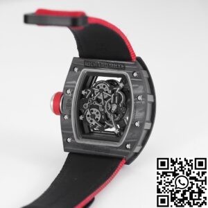 KV Factory Replica Richard Mille RM055 Series V5 Red Nylon Strap