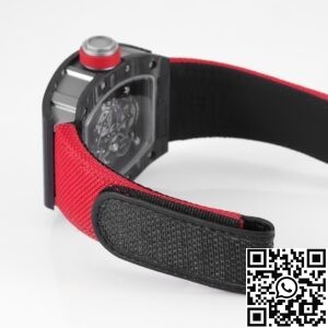 KV Factory Replica Richard Mille RM055 Series V5 Red Nylon Strap