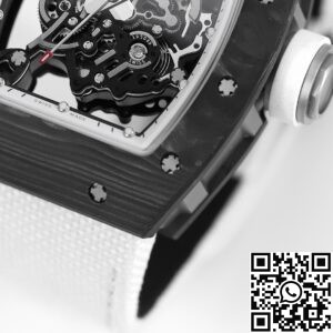 KV Factory Replica Richard Mille RM055 Series V5 White Nylon Strap