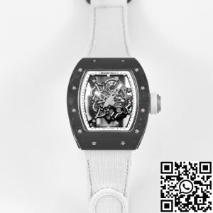 KV Factory Replica Richard Mille RM055 Series V5 White Nylon Strap