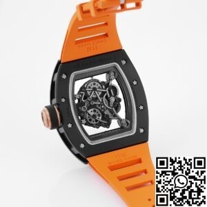 KV Factory Replica Richard Mille RM055 Series V5 Yellow Rubber Strap