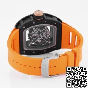 KV Factory Replica Richard Mille RM055 Series V5 Yellow Rubber Strap