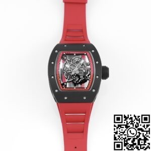 KV Factory Replica Richard Mille RM055 Series V5 Red Rubber Strap