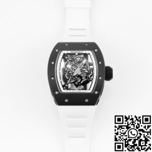 KV Factory Replica Richard Mille RM055 Series V5 White Rubber Strap