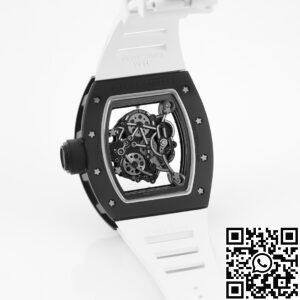 KV Factory Replica Richard Mille RM055 Series V5 White Rubber Strap