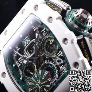 KV Factory Replica Richard Mille RM011-03 Series White Ceramic Case